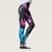 LEGGINGS PANTALON PEINT UNIQUE DE YOGA DE CONCEPTION DE (Droite)