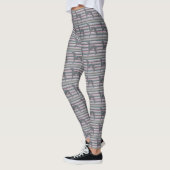 Leggings Pantalon rayé de guêtres de Lularoe de lévrier (Gauche)