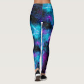Leggings Pantalon spatial ! Les étoiles d'Aqua Rose s'amuse (Dos)