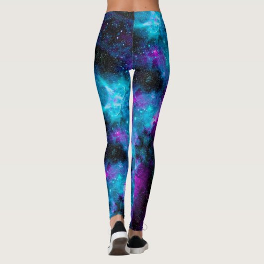 Leggings Pantalon spatial ! Les étoiles d'Aqua Rose s'amuse (Dos)