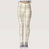 Leggings Pantalon Tan Tan et Beige Motif (Devant)