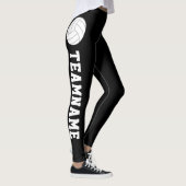 Leggings Pantalons de compression de volley-ball texte sur  (Droite)