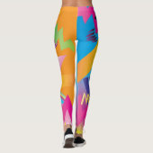 Leggings Pantalons de Yoga Motif rétro (Dos)