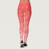 Leggings Pantalons papillon rose Papillon Stretchy (Dos)