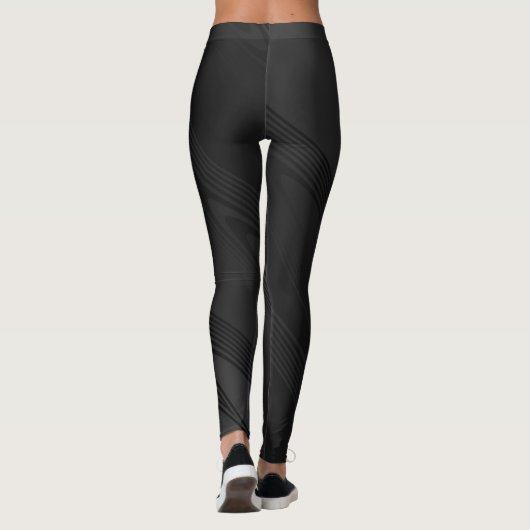 Leggings Pantalons Tribaux modernes Cool Black Stretchy Pan (Dos)