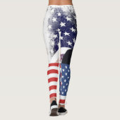 LEGGINGS PANTES DE YOGA PATRIOTES DE TRUMP (Dos)