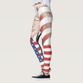 LEGGINGS PANTES DE YOGA PATRIOTES DE TRUMP (Gauche)
