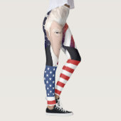 LEGGINGS PANTES DE YOGA PATRIOTES DE TRUMP (Droite)