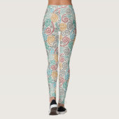 Leggings Papier fripé par fantaisie de broderie (Dos)