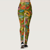 Leggings Papier japonais traditionnel Vintage (Dos)