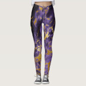 Leggings Papier métallisé violet pour marbre en pierre (Devant)