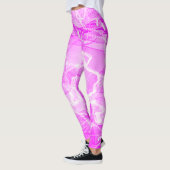 Leggings Papier numérique rose marbre (Gauche)