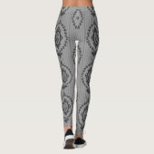 Leggings Papier peint baroque gris (Dos)