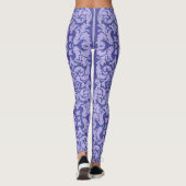 Leggings Papier peint en velours broyé violet image photo (Dos)