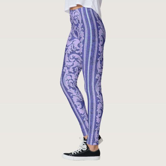 Leggings Papier peint en velours broyé violet image photo (Gauche)