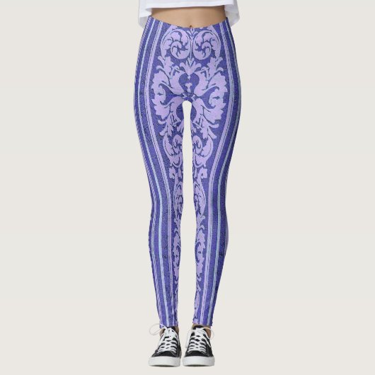 Leggings Papier peint en velours broyé violet image photo (Devant)