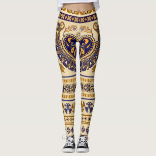 Leggings Papier peint floral égyptien trié