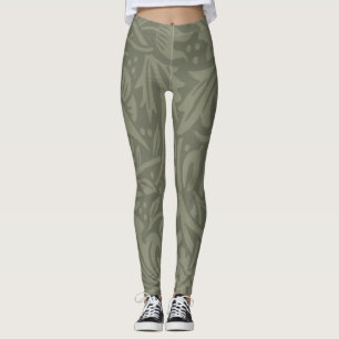 Leggings Papier peint floral Narcisse William Morris
