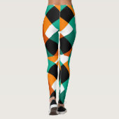 Leggings Papier peint rétro : Conception Vintage (Dos)