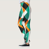 Leggings Papier peint rétro : Conception Vintage (Gauche)