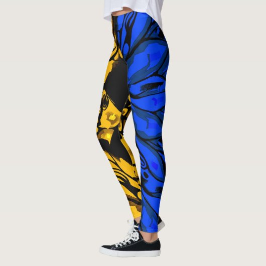 Leggings Papillon Abstrait 2 couleurs (Gauche)
