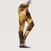 Leggings Papillon Abstrait Glam Métal Doré (Droite)
