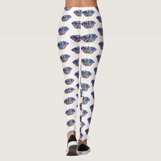 Leggings Papillon aquarelle coloré (Dos)