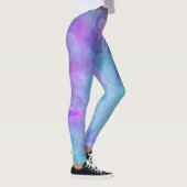 Leggings Papillon Aquarelle Pastel Abstrait Printemps (Droite)