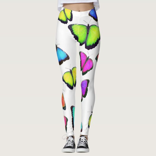 Leggings Papillon arc-en-ciel (Devant)
