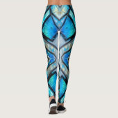Leggings papillon bleu Abstrait (Dos)