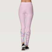 Leggings Papillon bleu en fleurs (Dos)