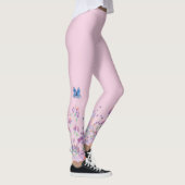 Leggings Papillon bleu en fleurs (Droite)