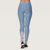 Leggings Papillon bleu en fleurs (Dos)