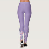 Leggings Papillon bleu en fleurs (Dos)
