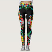 Leggings Papillon bohémien Floral (Devant)