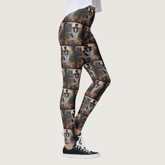 Leggings Papillon Citrouille Halloween effroi (Droite)