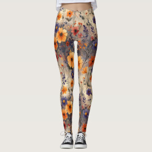 Leggings Papillon de Fleur Sauvage Vintage (3)