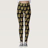 Leggings Papillon d'or Koi natation (Devant)