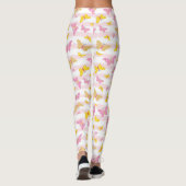 Leggings Papillon doré et rose (Dos)