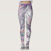 Leggings Papillon élégant fractal (Devant)