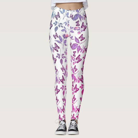 Leggings Papillon et belle nature (Devant)