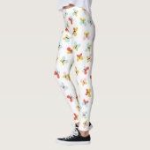 Leggings Papillon et motif floral (Gauche)