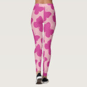 Leggings Papillon Faux Pailleté Rose (Dos)