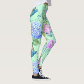 Leggings Papillon floral de libellule de colibri de jardin (Droite)