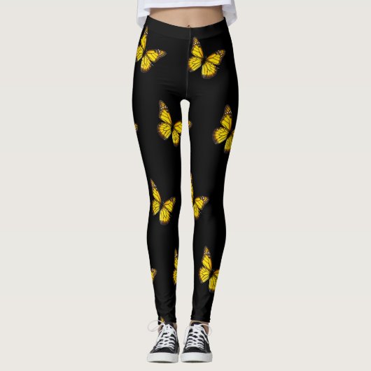 Leggings Papillon jaune (Devant)