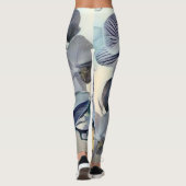 Leggings Papillon jaune orchidée violet (Dos)