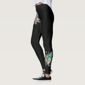 Leggings Papillon lune et fleurs (Gauche)