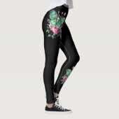 Leggings Papillon lune et fleurs (Droite)