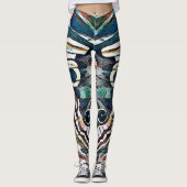 Leggings Papillon Monarque Abstrait (Devant)