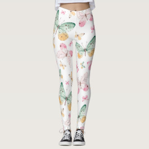 Leggings Papillon motif aquarelle